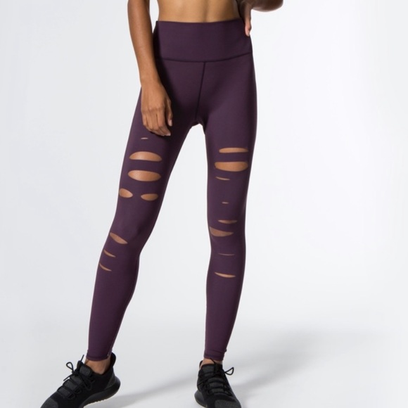 NWOT-Alo yoga warrior high waisted leggings - Picture 2 of 6